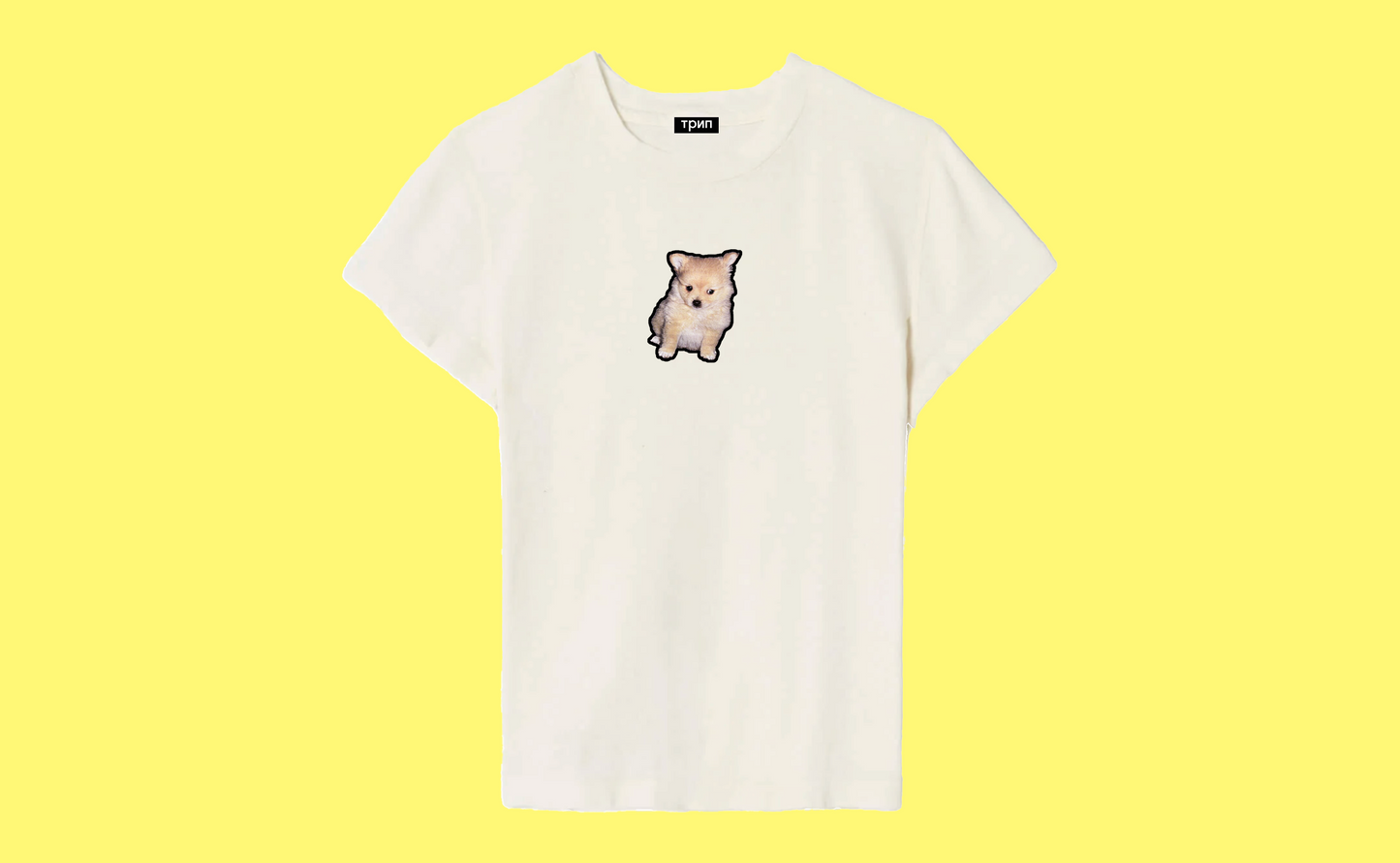 treats dog baby tee