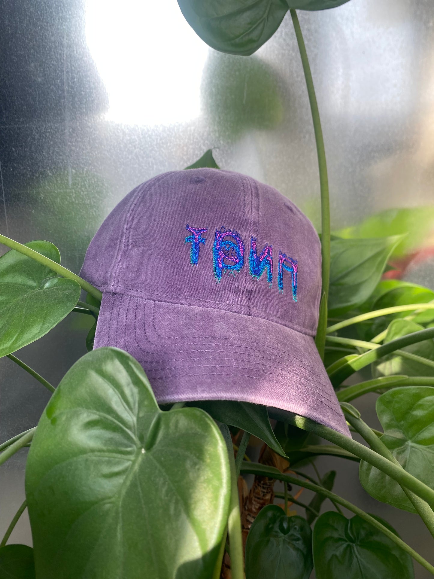 трип embroidered logo dad cap
