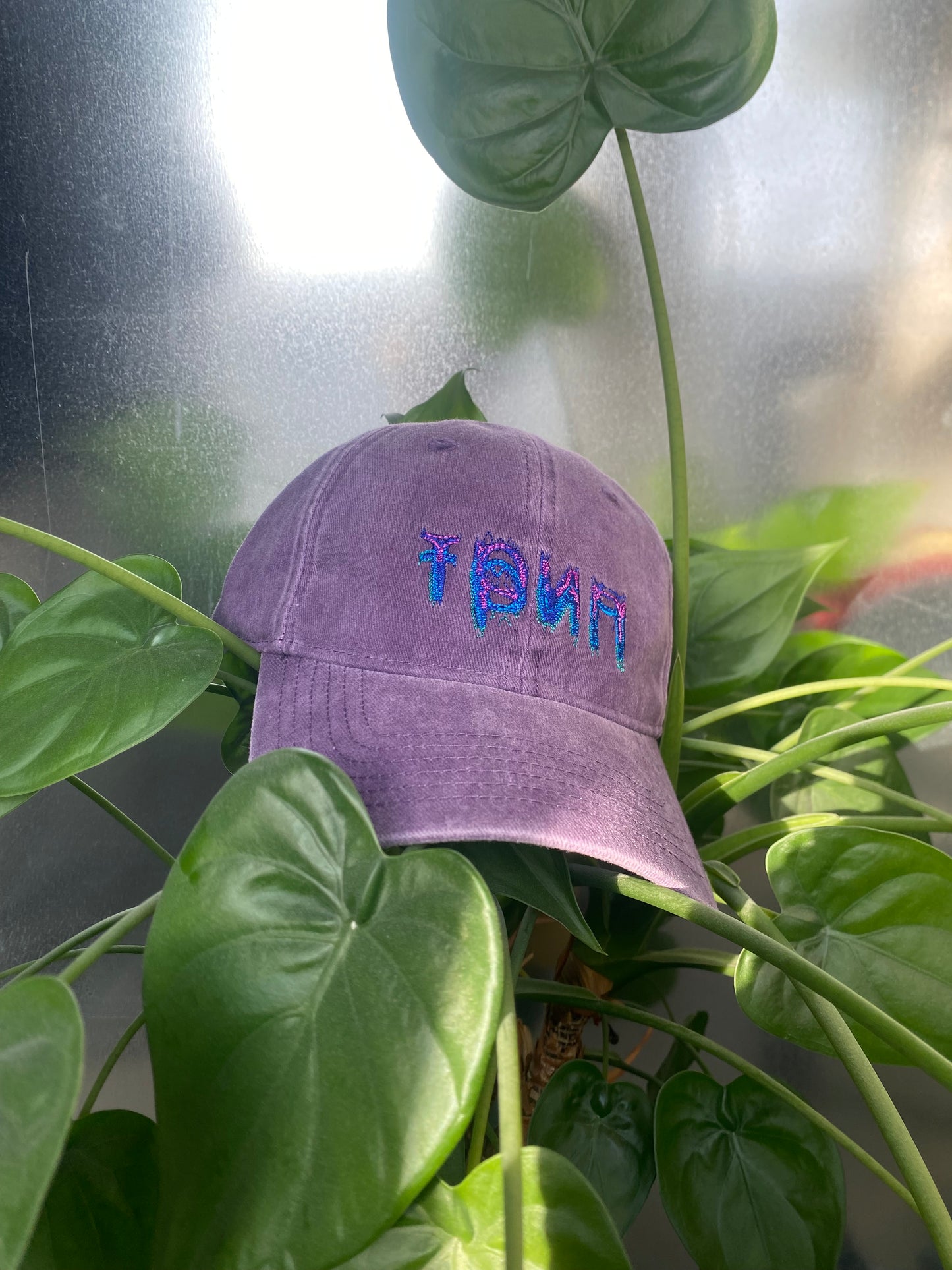 трип embroidered logo dad cap