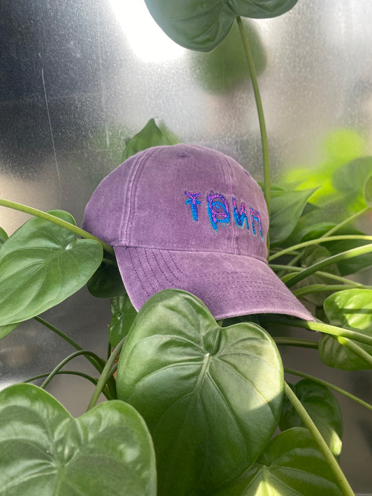 трип embroidered logo dad cap