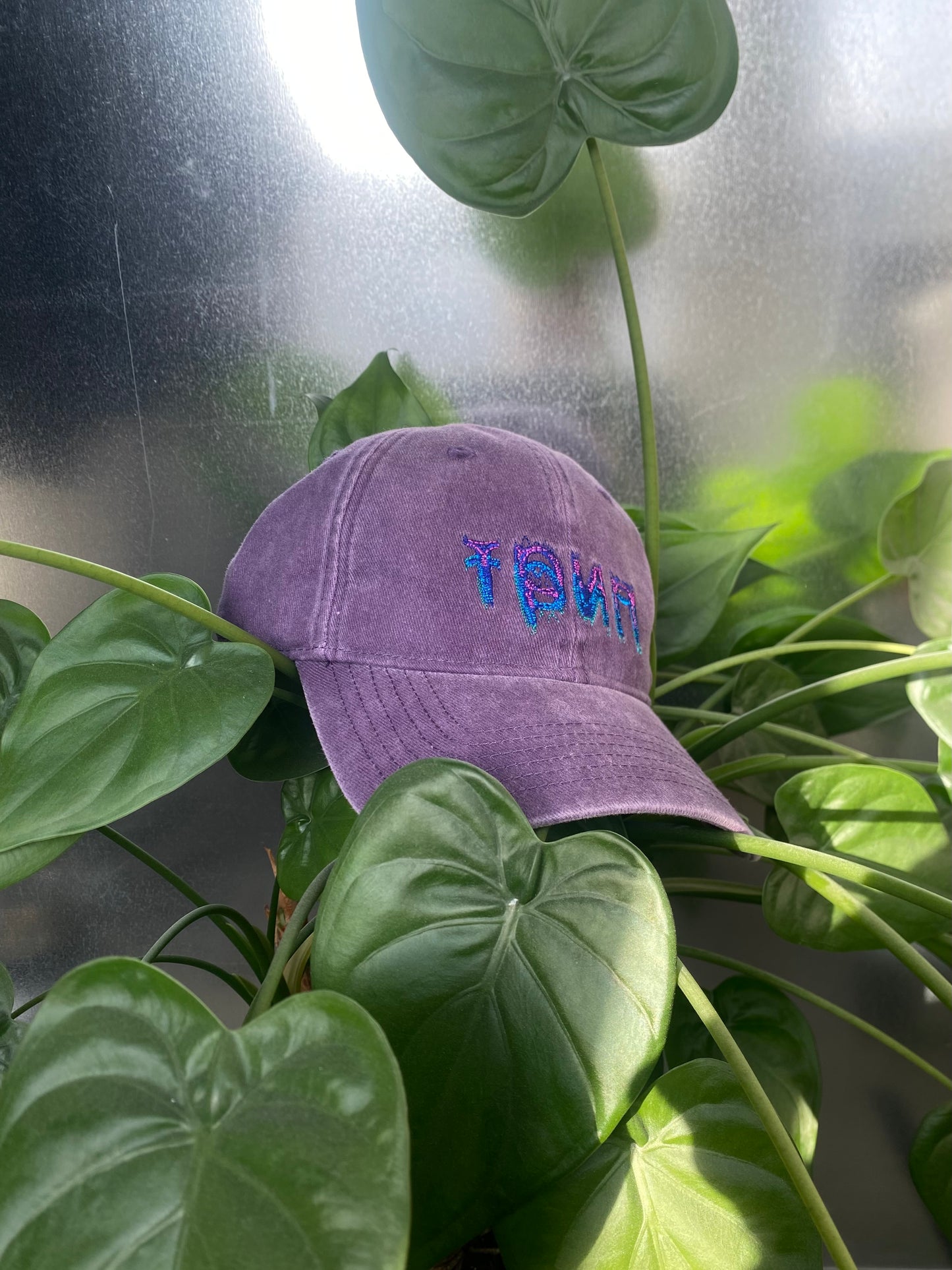 трип embroidered logo dad cap