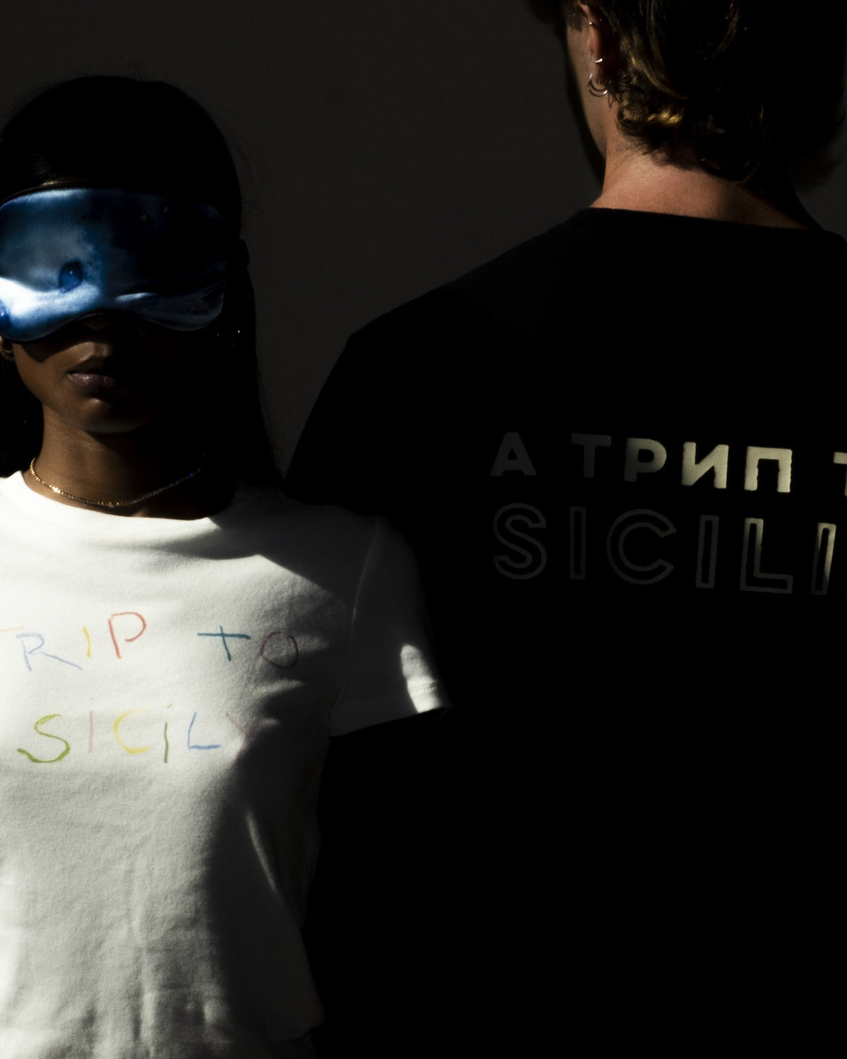 трип to sicilia white baby tee